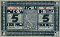 5 Rubli LATVIA  1919 P.03f XF