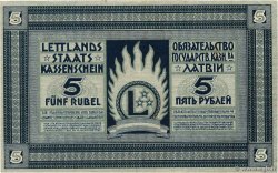 5 Rubli LETTLAND  1919 P.03f VZ