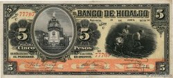 5 Pesos MEXICO Hidalgo 1914 PS.0305c MBC