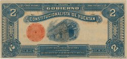 2 Pesos MEXICO Merida 1916 PS.1136 q.FDC