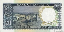 20 Shillings TANSANIA  1966 P.03c fST+
