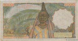 1000 Francs FRENCH WEST AFRICA  1955 P.48 BC+