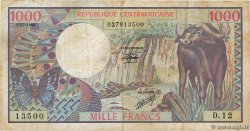1000 Francs CENTRAFRIQUE  1980 P.10 TB