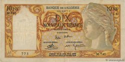 10 Nouveaux Francs ALGERIA  1961 P.119a BB