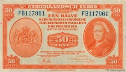 50 Cent NIEDERLÄNDISCH-INDIEN  1943 P.110a fVZ