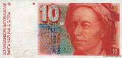 10 Francs SUISSE  1986 P.53f MB