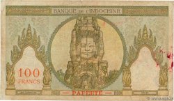 100 Francs TAHITI  1961 P.14d F-