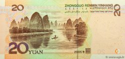 20 Yuan REPUBBLICA POPOLARE CINESE  2005 P.0905 AU+