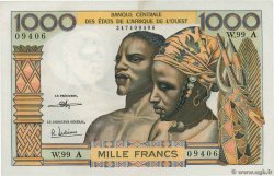 1000 Francs ESTADOS DEL OESTE AFRICANO  1972 P.103Ai