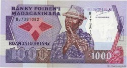 1000 Francs - 200 Ariary MADAGASKAR  1988 P.072b