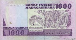 1000 Francs - 200 Ariary MADAGASCAR  1988 P.072b AU