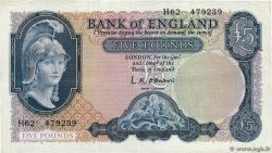 5 Pounds ENGLAND  1961 P.372a VF