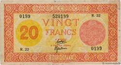 20 Francs Palestine DJIBOUTI  1945 P.15 TB
