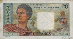 20 Francs NOUVELLE CALÉDONIE  1954 P.50c VF