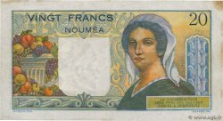 20 Francs NOUVELLE CALÉDONIE  1954 P.50c VF