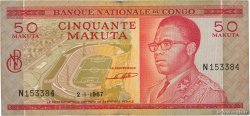 50 Makuta RÉPUBLIQUE DÉMOCRATIQUE DU CONGO  1967 P.011a