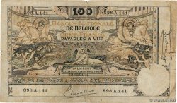 100 Francs BELGIO  1920 P.078 B
