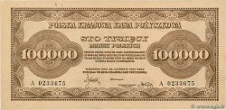 100000 Marek POLOGNE  1923 P.034a SUP