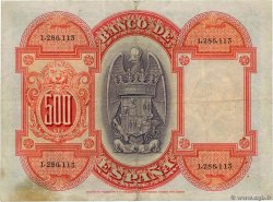 500 Pesetas SPANIEN  1927 P.073a SS