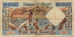 10000 Francs ALGERIEN  1957 P.110 S
