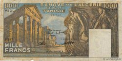 1000 Francs TUNESIEN  1950 P.29a fS