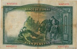 100 Pesetas SPAIN  1931 P.083 F