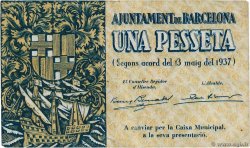 1 Pesseta SPAIN Barcelona 1937 C.78.1 VF