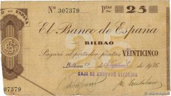 25 Pesetas SPAGNA Bilbao 1936 PS.552h MB