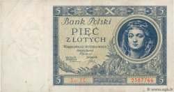 5 Zlotych POLEN  1930 P.072 SS