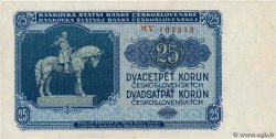 25 Korun CZECHOSLOVAKIA  1953 P.084b XF