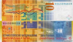 10 Francs SUISSE  1995 P.66a TTB