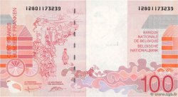 100 Francs BELGIO  1995 P.147 AU