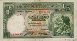 5 Pesos URUGUAY  1935 P.029a TTB