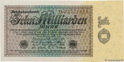 10 Milliards Mark GERMANY  1923 P.116a AU