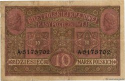10 Marek POLOGNE  1917 P.012 TB