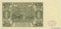 50 Zlotych POLOGNE  1948 P.138 NEUF
