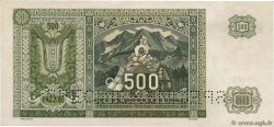 500 Korun Spécimen ESLOVAQUIA  1941 P.12s EBC