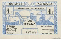 1 Franc NOUVELLE CALÉDONIE  1943 P.55b EBC