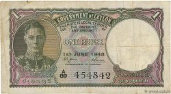 1 Rupee  CEILáN  1948 P.34