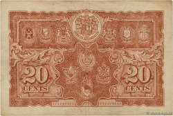 20 Cents MALAYA  1941 P.09a TTB
