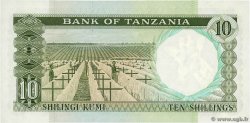 10 Shillings TANZANIA  1966 P.02e UNC-