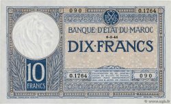10 Francs MOROCCO  1941 P.17b AU-