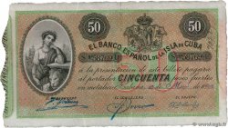 50 Pesos CUBA  1896 P.050b XF