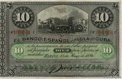 10 Pesos CUBA  1896 P.049d VF