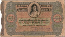 20 Pesos URUGUAY  1871 PS.292 BC