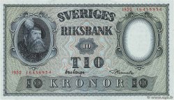 10 Kronor SWEDEN  1952 P.40m UNC