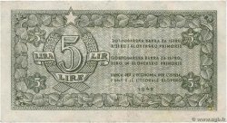 5 Lire YUGOSLAVIA Fiume 1945 P.R02 BB