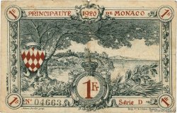 1 Franc MONACO  1920 P.05 BC