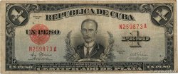 1 Peso CUBA  1948 P.069g F