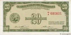 20 Centavos FILIPPINE  1949 P.130b q.FDC
